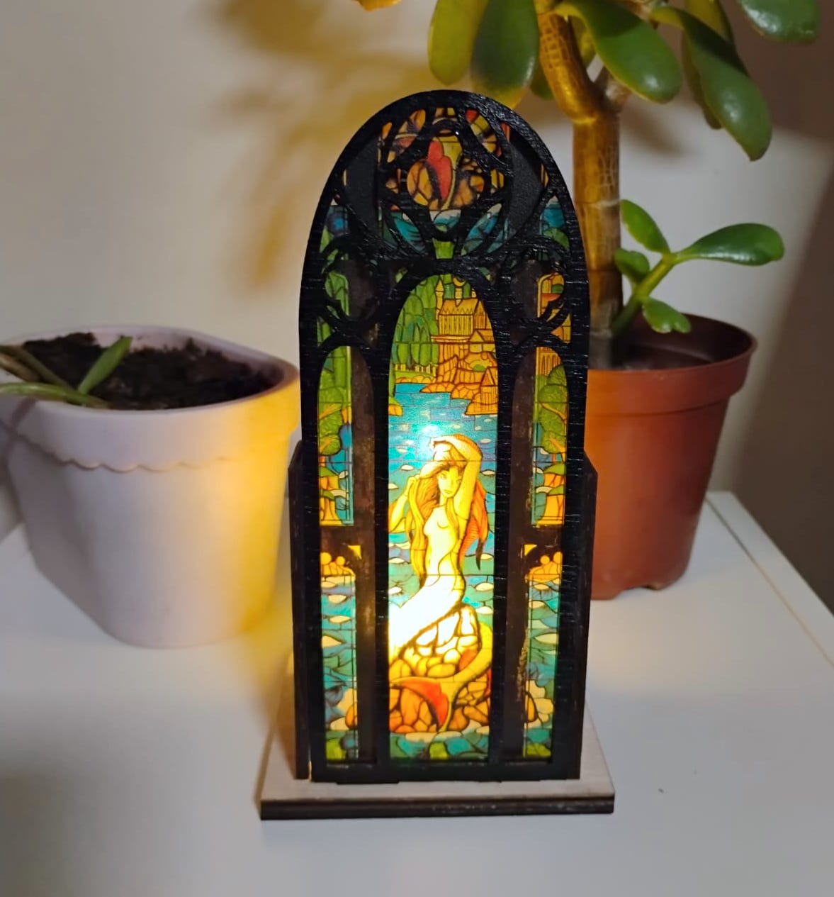 Book Nook lampara sirena harry potter