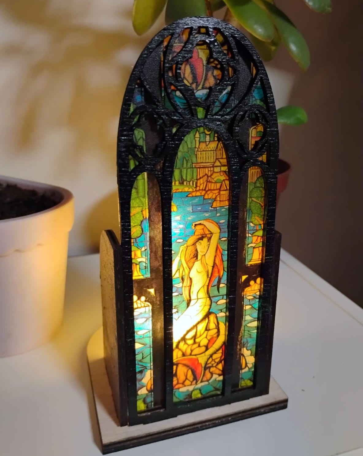 Book Nook lampara sirena harry potter - Imagen 2