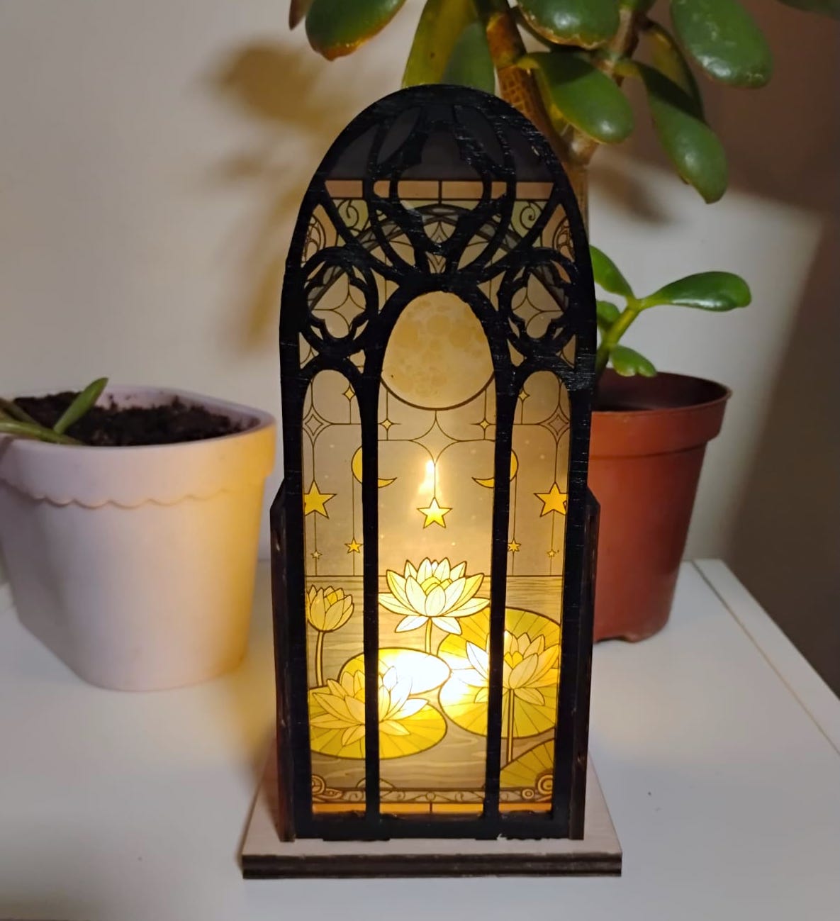 Book Nook lampara Loto sagrado