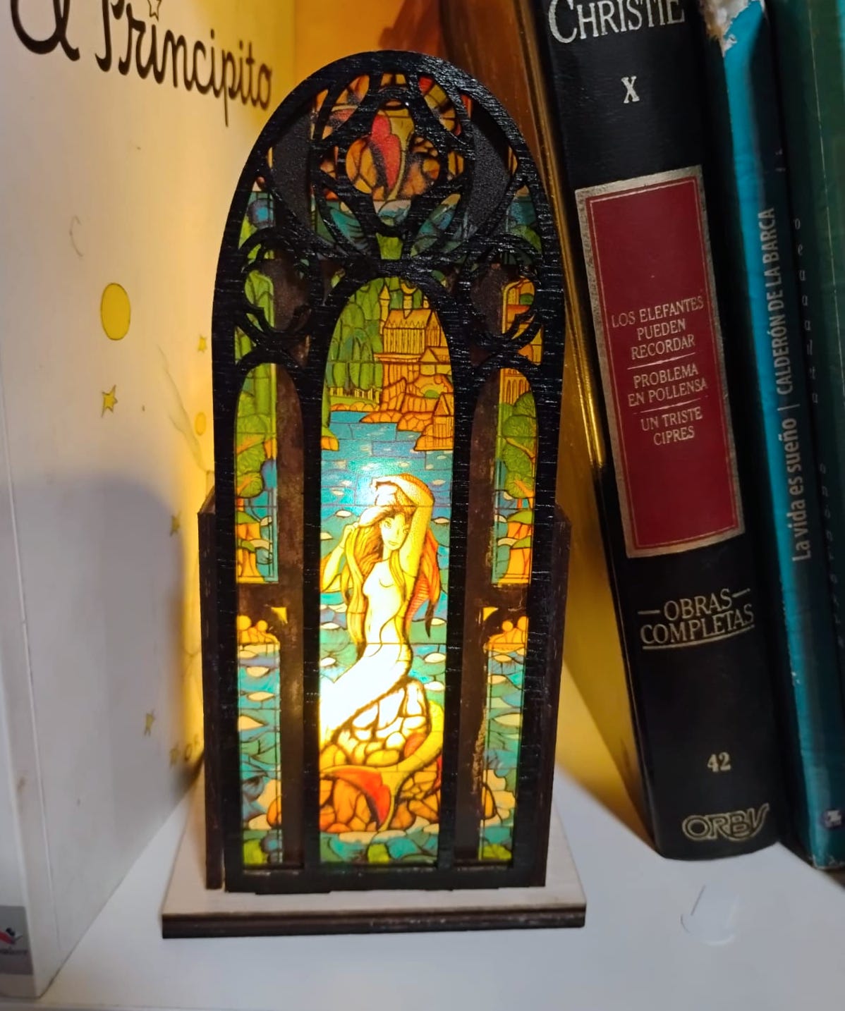 Book Nook lampara sirena harry potter - Imagen 3