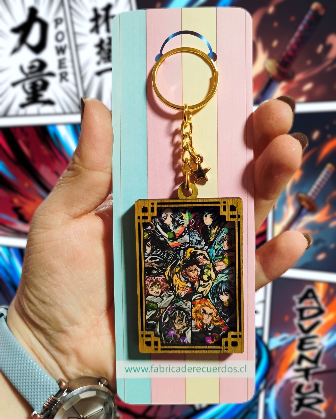 Kimetsu no Yaiba llavero marco